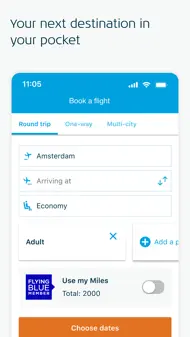 KLM - Book a flight iphone bilder 0