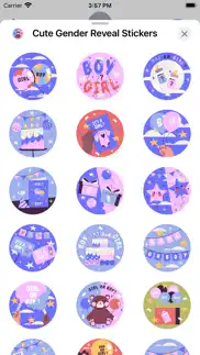 cute gender reveal stickers iphone images 2