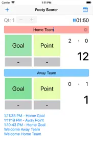 footy scorer app iPhone Captures Décran 2