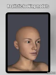 face model -posable human head iPad Captures Décran 1
