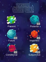 spanish verbs galaxy game iPad Captures Décran 1