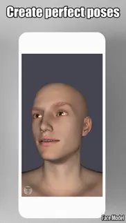 face model -posable human head iPhone Captures Décran 2