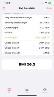 bmi simple: tracker iphone images 1