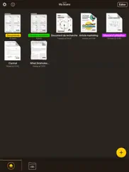 my scans, pdf app de scanner iPad Captures Décran 2
