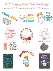 2023 - happy new year stickers ipad images 1