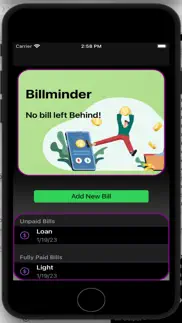 billminder app iphone images 4
