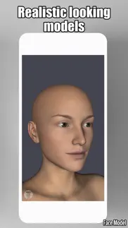 face model -posable human head iPhone Captures Décran 1