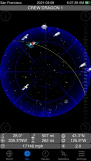 gosatwatch satellite tracking iphone capturas de pantalla 2