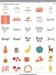 thanksgiving sticker greetings ipad images 3