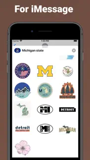 michigan state - usa stickers iphone images 3