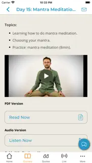 liveanddare meditation course iPhone Captures Décran 2