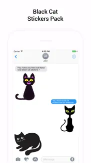 black cat sticker for imessage iphone images 4
