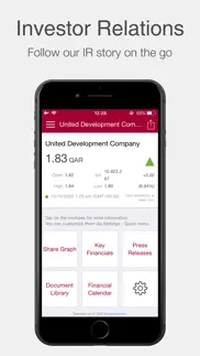 udc investor relations iphone capturas de pantalla 1