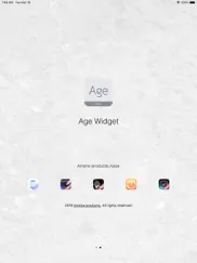 age widget iPad Captures Décran 3