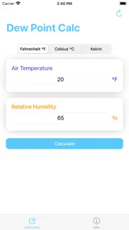 dew point calculator - calc iphone images 1