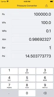 pressure converter psi bar pa iphone capturas de pantalla 1