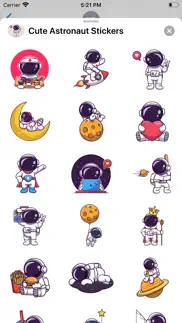 cute astronaut stickers iphone images 2