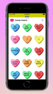 candy hearts fun stickers iphone images 1