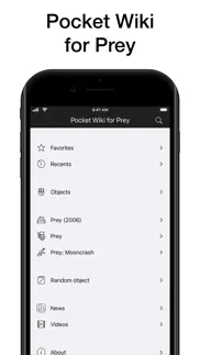 pocket wiki for prey iphone images 1