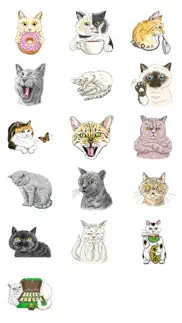all meow loving - cat stickers iphone images 1