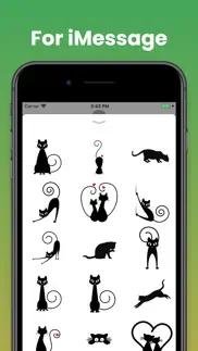 cute black cat stickers emoji iphone images 2