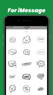 bw bubbles comics stickers iphone resimleri 3