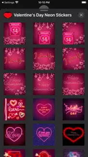 valentines day neon stickers iphone resimleri 4