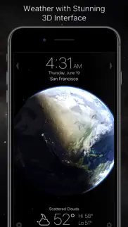 living earth - clock & weather iphone resimleri 1