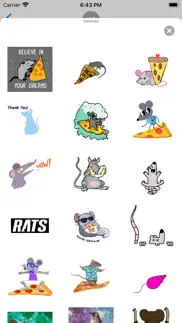 animated pizza rats sticker iphone images 2