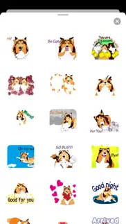 exciting sheltie dog sticker iphone images 2