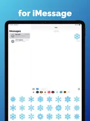 winter - snowflakes stickers ipad images 3