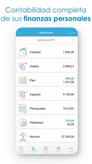 presupuesto -ingresos y gastos iphone capturas de pantalla 1