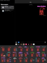 neon santa emojis ipad images 1