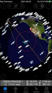 gosatwatch satellite tracking iphone capturas de pantalla 1