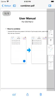 pdf combiner iPhone Captures Décran 4