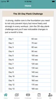 the 30-day plank challenge iphone images 2