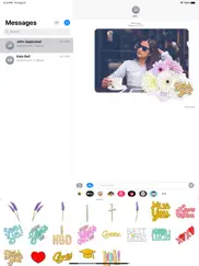 floralshop: flower stickers ipad images 2