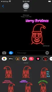 neon santa emojis iphone images 1