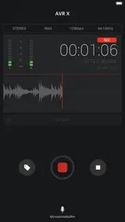 avr x pro - voice recorder iPhone Captures Décran 1