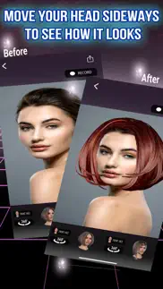 cheveux virtuels 3d iPhone Captures Décran 3