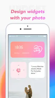 color clock widget-girl theme iphone capturas de pantalla 2