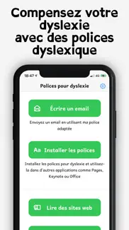 dyslexie police aide lecture iPhone Captures Décran 1