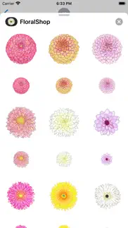 floralshop: flower stickers iphone images 4