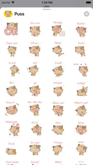 cute puss stickers pack iphone images 1