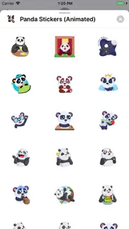 panda stickers (animated) iphone images 1