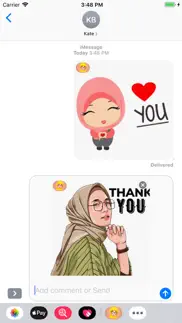 hijab girl stickers iphone images 2