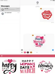 happy women day stickers ipad images 2