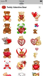 teddy valentine bear stickers iphone images 2