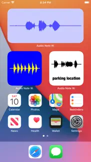 widget note audio iPhone Captures Décran 1