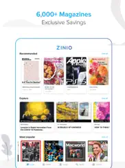 zinio - magazine newsstand ipad images 1